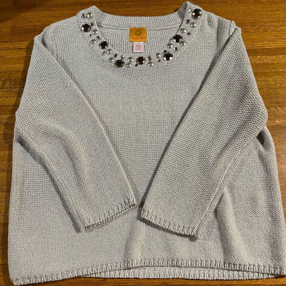 Ruby Rd Women’s Silver Top XL - Picture 2 of 13